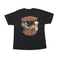 T-shirt Harley-Davidson Bourbon Street em algodão com estampado de Caveira