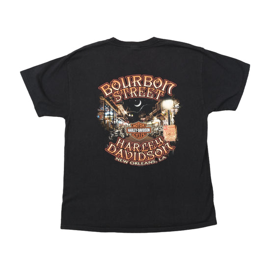 T-shirt Harley-Davidson Bourbon Street de Algodão com Gráfico de Caveira