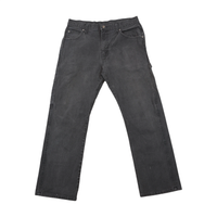 Calças de ganga de carpinteiro Dickies vintage preto Lavado
