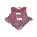 Butterfly Print Silk Chiffon Handkerchief Hem Tube Top