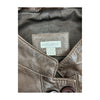 Edina Ronay London Brown Leather Double-Breasted Jacket (L/UK14)