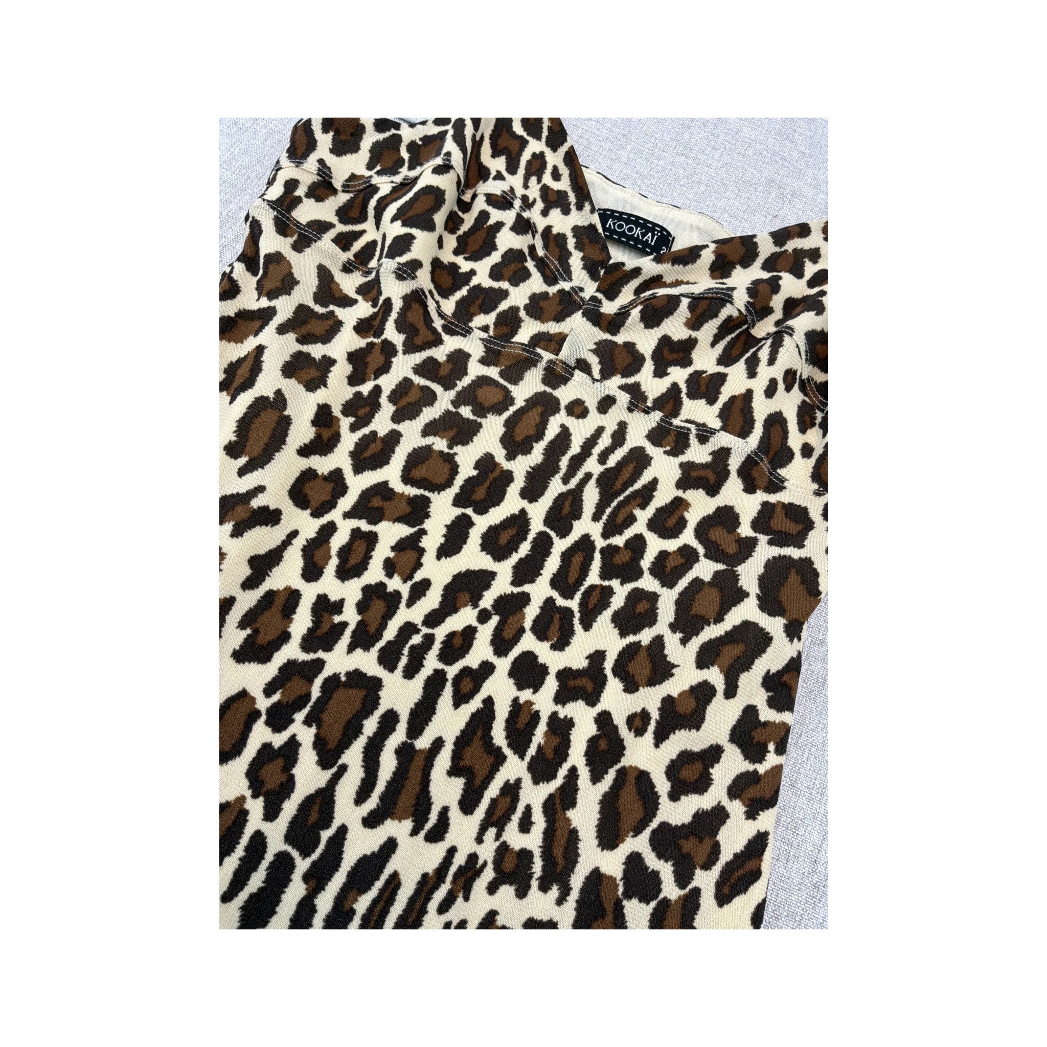 Kookaï Leopard Print Slip Dress