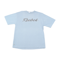 Reebok Vintage Light Blue Script Logo Cotton Shirt