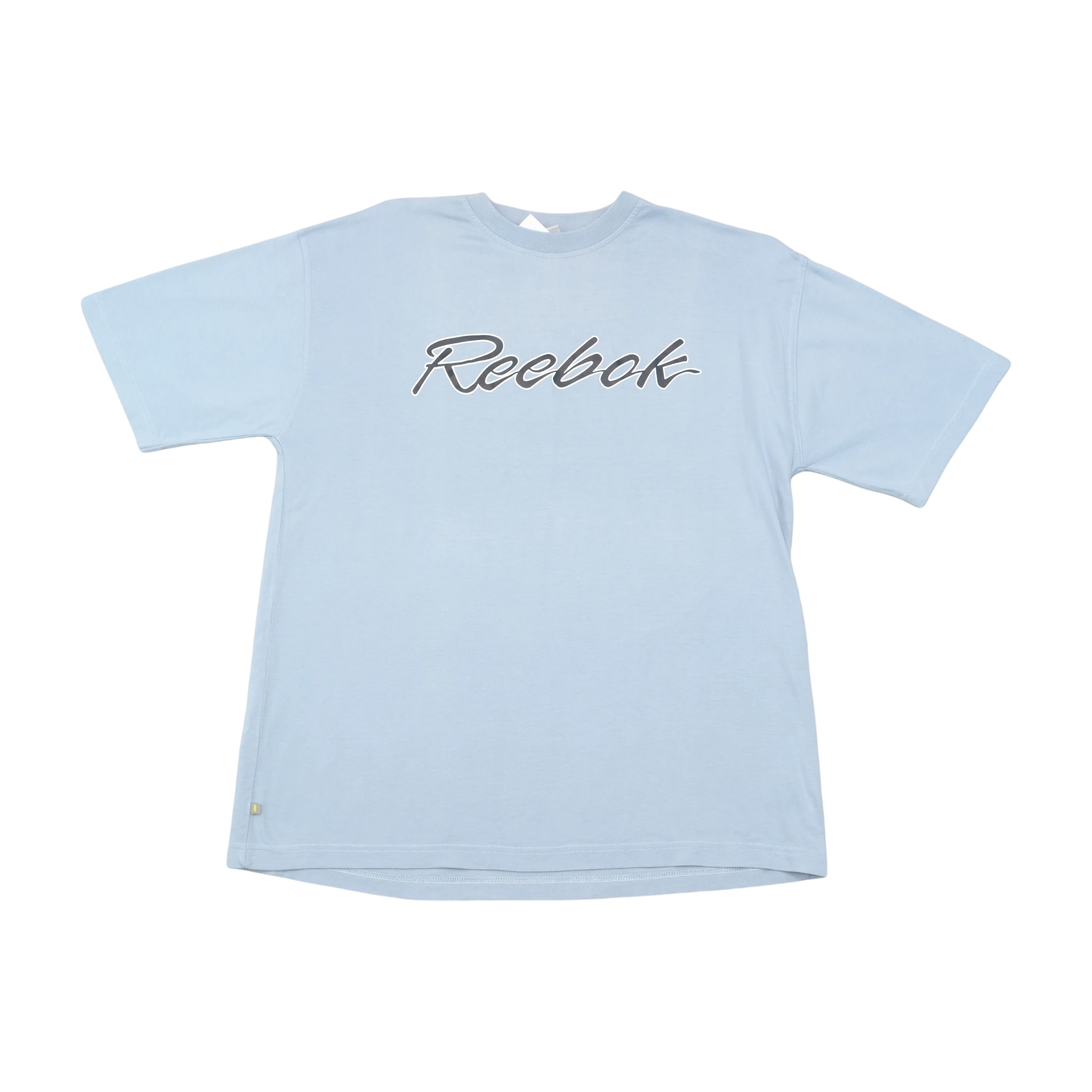 Reebok Vintage Light Blue Script Logo Cotton Shirt