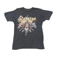 Sabaton Medieval Helmet Graphic Cotton T-Shirt