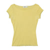 Moschino Solid Ruffle-Trim Crew Neck T-shirt