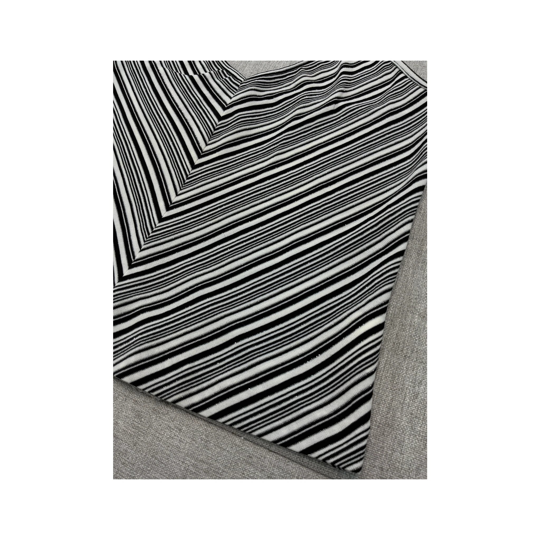 Vintage Chevron Striped Knit Halter Top