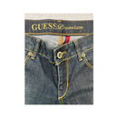 GUESS Premium Dark Wash Cotton Denim Slim Straight Jeans