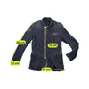 Armani Jeans Dark Wash Denim Zip Jacket with Logo Patches