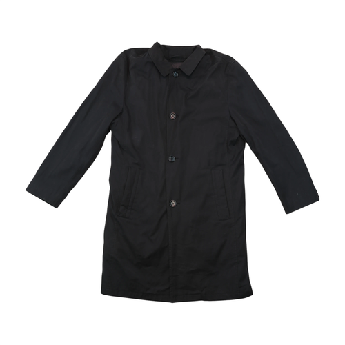 Christian Berg Minimalist Black Button Front Coat Jacket