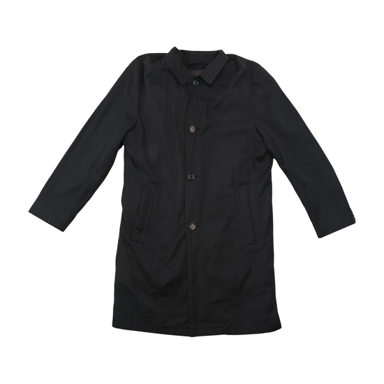 Christian Berg Minimalist Black Button Front Coat Jacket