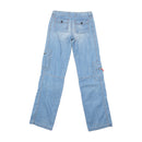 Witboy Light Wash Denim Cargo Pants
