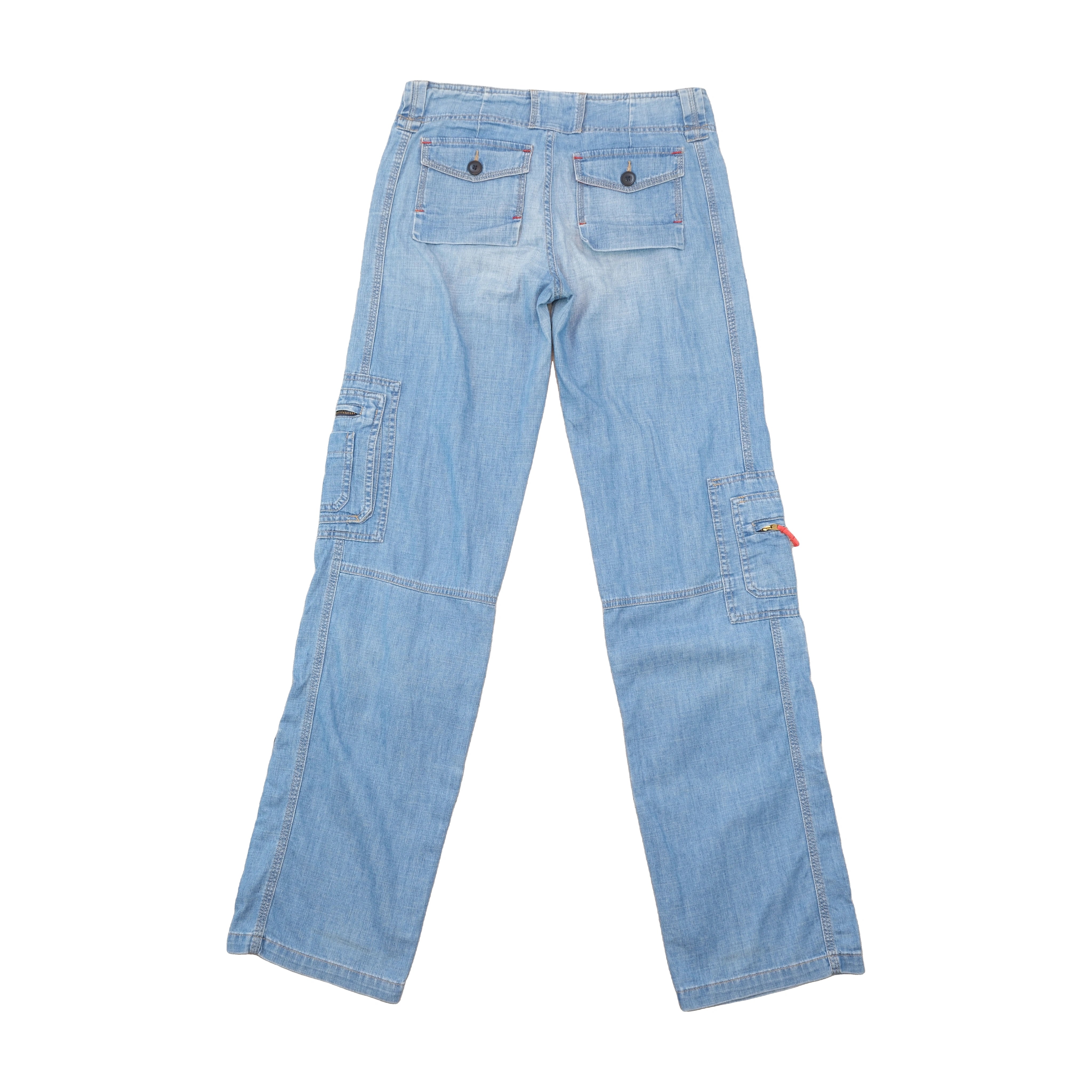 Witboy Light Wash Denim Cargo Pants