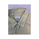 Class Club Uomo Pale Yellow Striped Short Sleeve Shirt