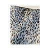 Blue Animal Print Lace Trim Skirt