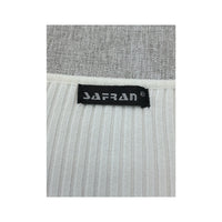 Safran Ribbed V-Neck Zip Front Sweater
