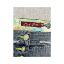 Last Girl Distressed Denim Mini Skirt