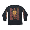 T-shirt de Banda Godsmack de Manga Comprida com Chamas na Manga