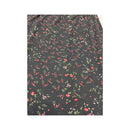 Vintage Black Ditsy Floral Midi Skirt