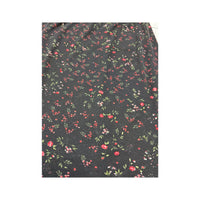Vintage Black Ditsy Floral Midi Skirt
