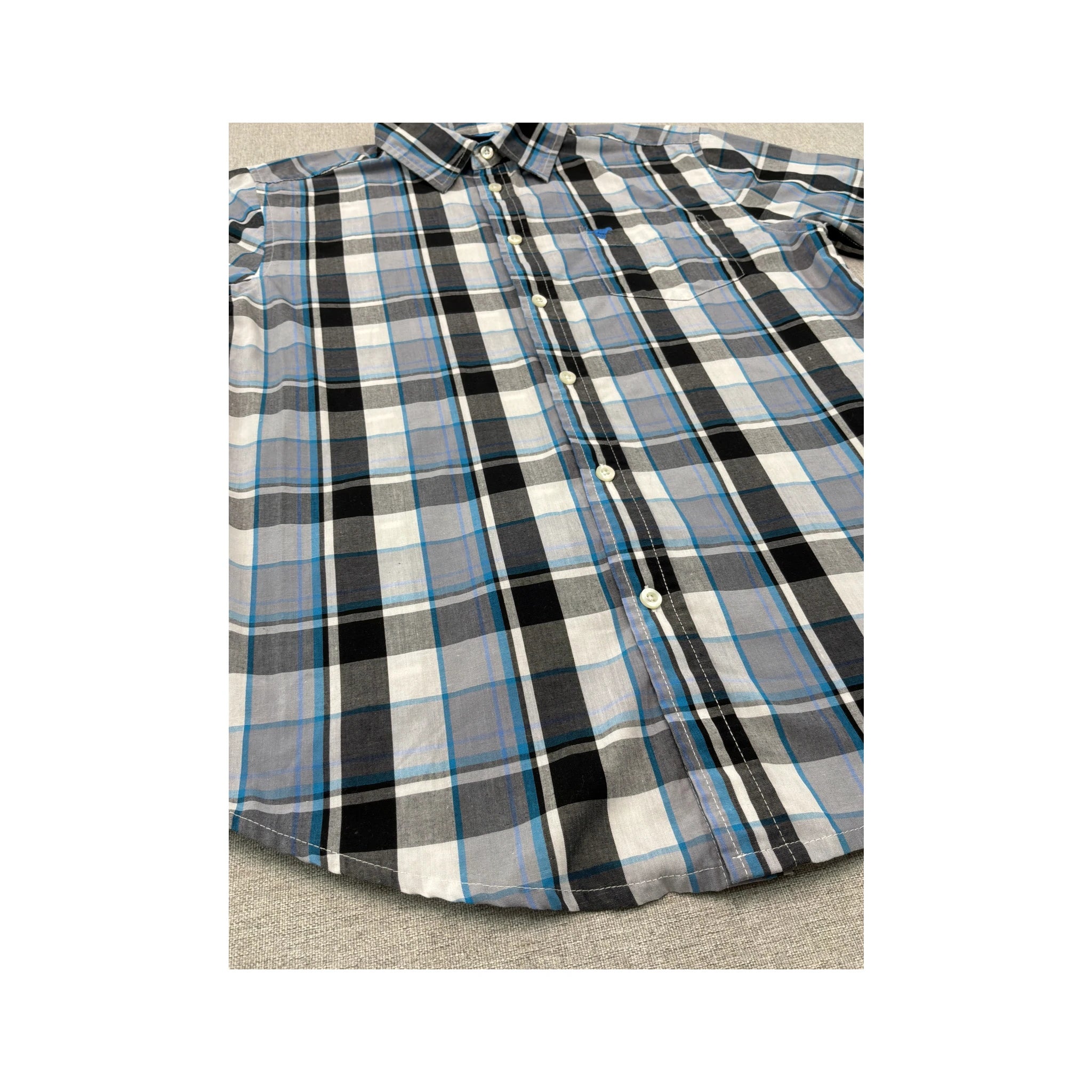 Wrangler Plaid Short Sleeve Button Up Shirt