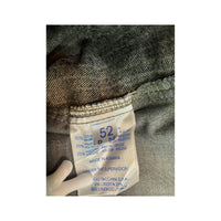 Sergio Tacchini Vintage Gray Pinstripe Cotton Blend Chinos (lavagem>???)