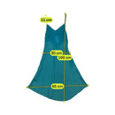 Max & Co Teal V-Neck Slip Dress
