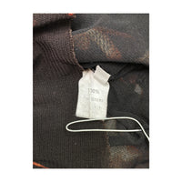 Y2K Sheer Mesh Floral Rhinestone Turtleneck Shirt