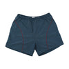 Retro Curved Contrast Piping Athletic Track Shorts