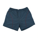 Retro Curved Contrast Piping Athletic Track Shorts