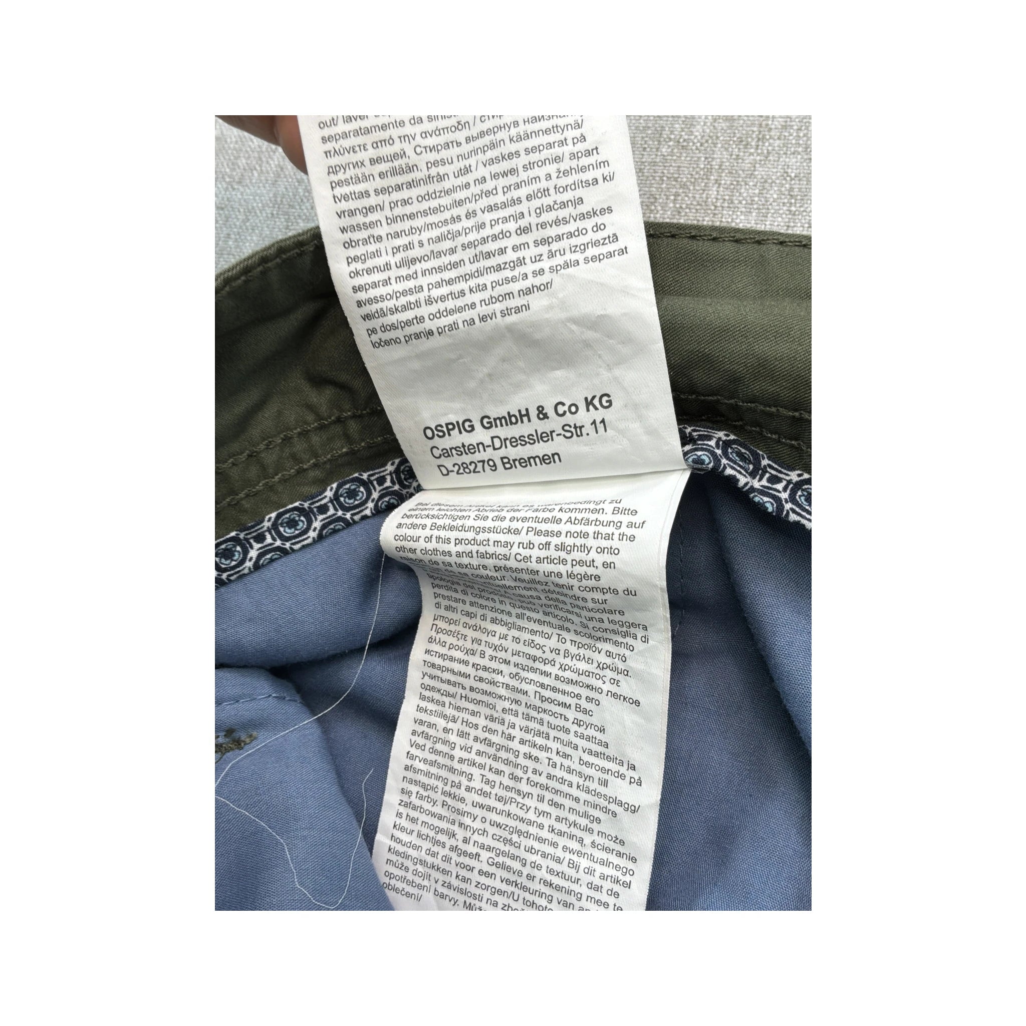 redpoint Olive Green Cotton Cargo Shorts