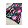 Multicolor Polka Dot and Pink Floral Paneled Flowy Midi Skirt