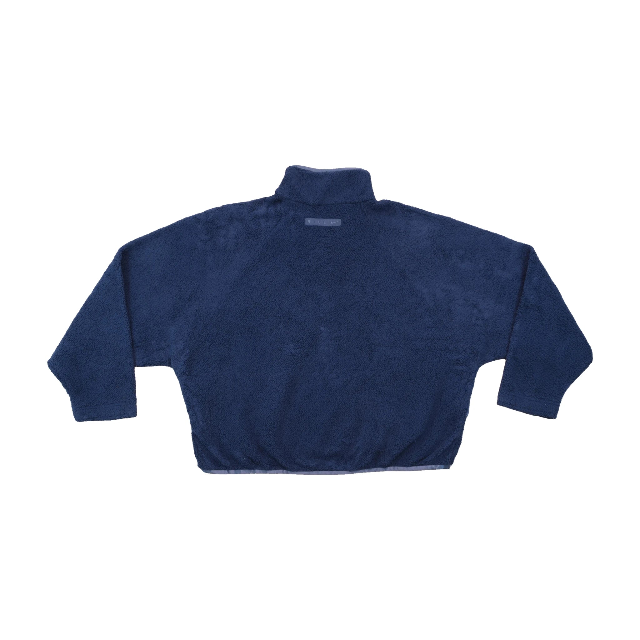 Nike Vintage Navy Sherpa Zip-Up Fleece