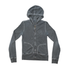 Levi's Washed Gray Zip Up Hooded Fleece