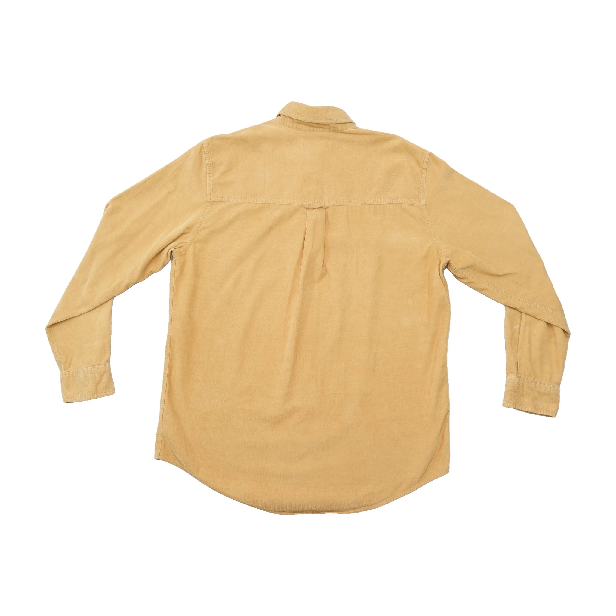 Camisa Chaps em Bombazine de algodão bege com Botões