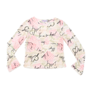 Dalia confori Sheer Graphic Mesh Blouse