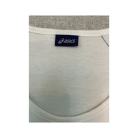 Asics Vintage White Contrast Stitch Athletic Tank Top