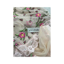 Moschino Lingerie Floral Embroidered Mesh Lace Trim Tank Top