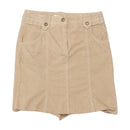 Marella Sport Beige Embroidered Pocket Mini Skirt