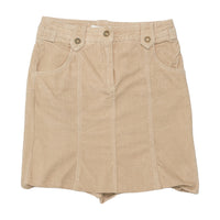 Marella Sport Beige Embroidered Pocket Mini Skirt