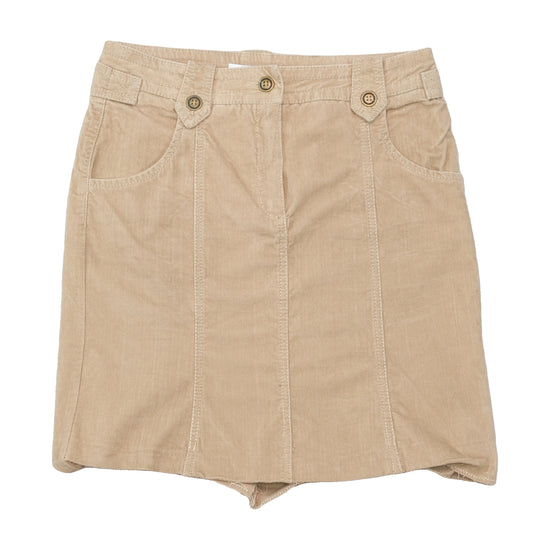 Marella Sport Beige Embroidered Pocket Mini Skirt