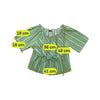 Reds Printed Ruffle Tie Front Blouse