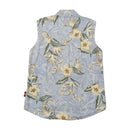 Canadian Sports & Fishing Floral Sleeveless Button-Up Shirt