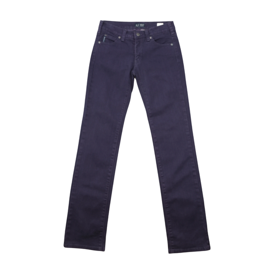 Armani Jeans Purple Stretch Cotton Sequin Pocket Jeans