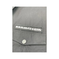 Rammstein Black Cotton Short Sleeve Utility Shirt