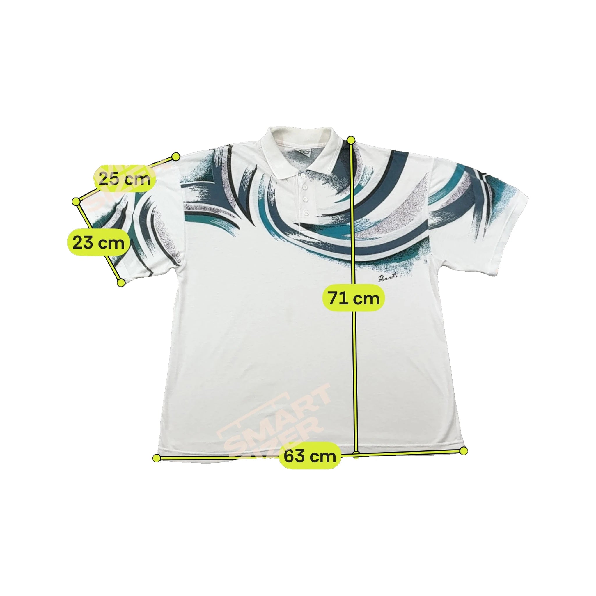 Enzo Barruti Abstract Swirl Print Polo Shirt