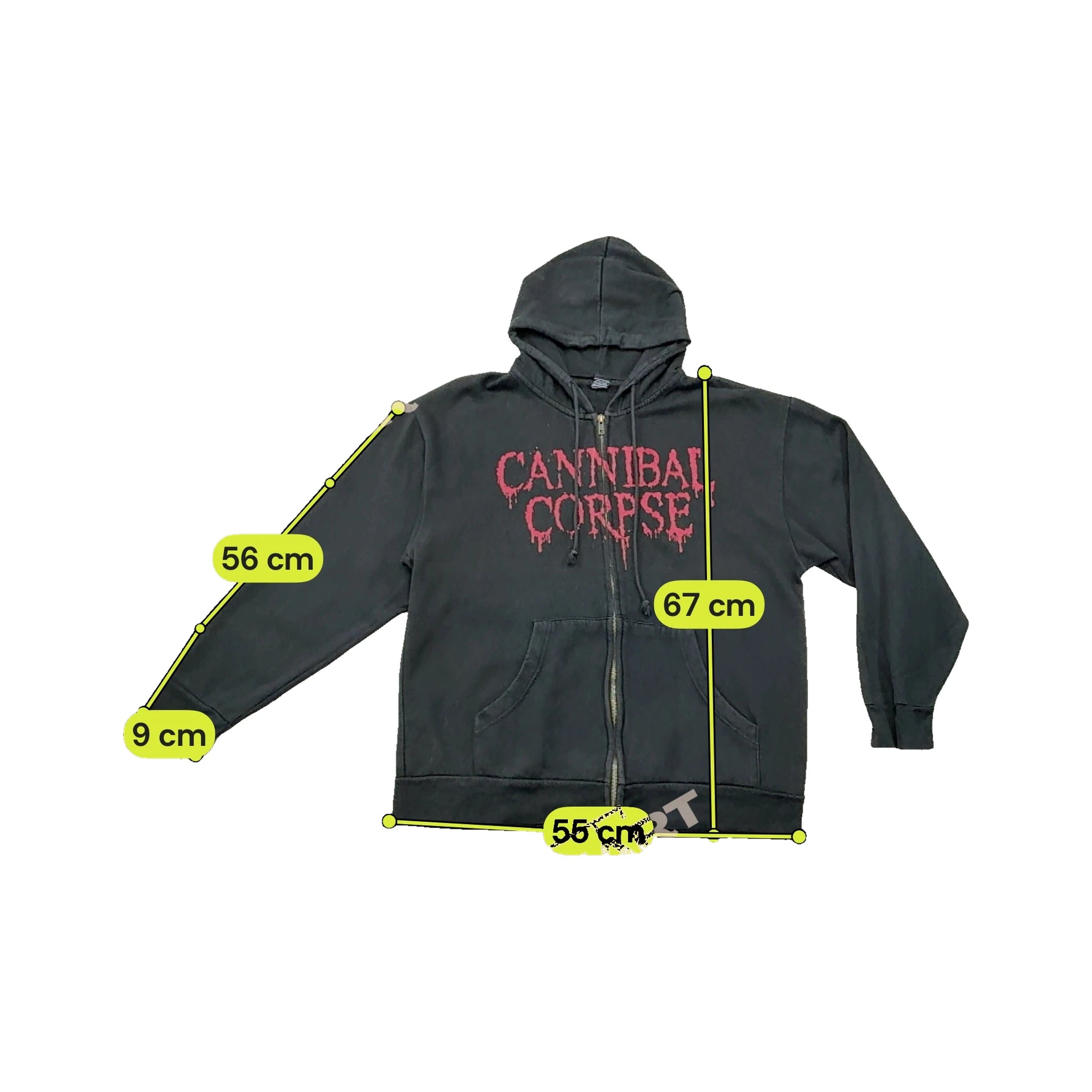 Cannibal Corpse Graphic Zip-Up Fleece
