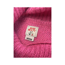 Miss Sixty Fuzzy Pink Mohair Turtleneck Sleeveless Sweater