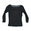 Transparent Black Glittery Top