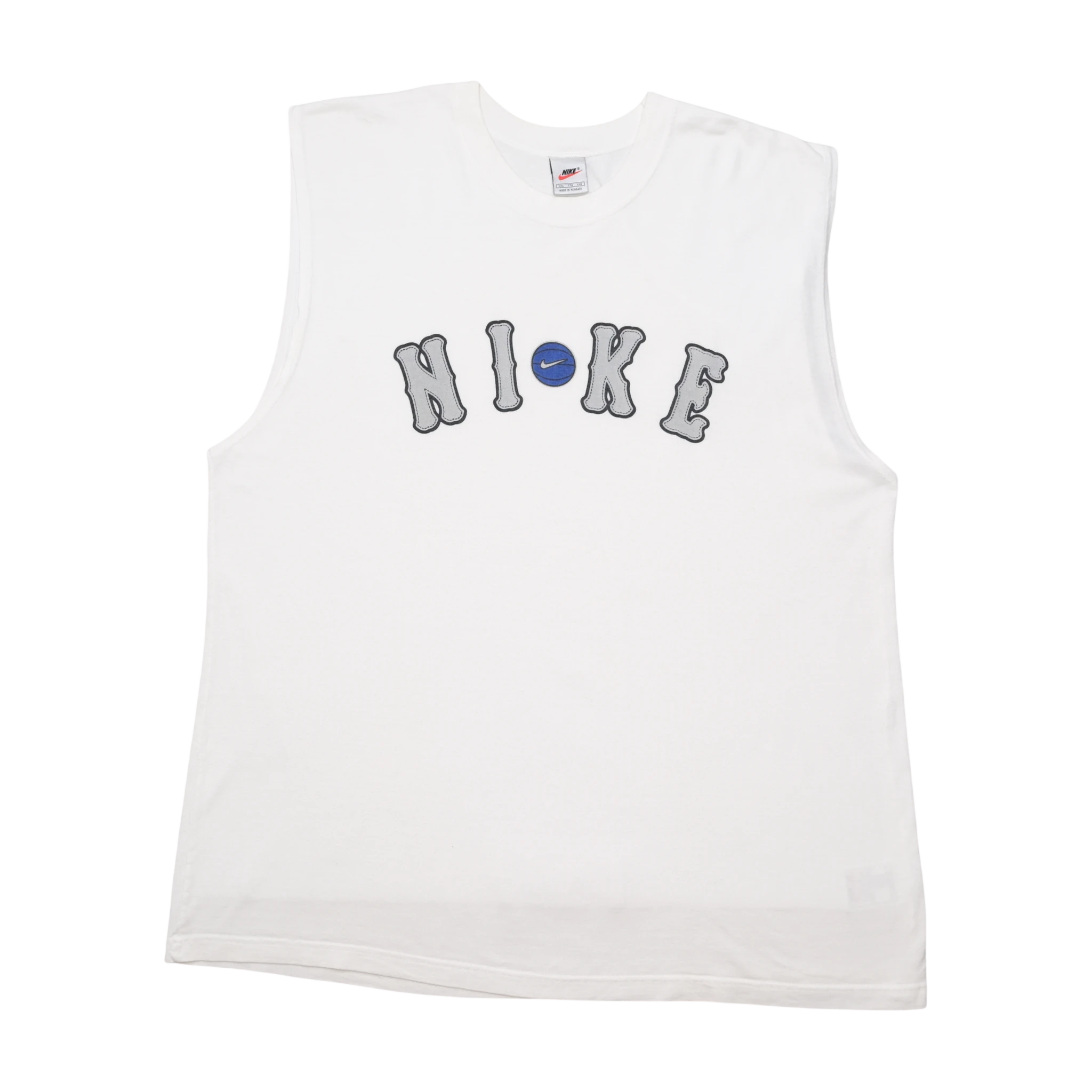 Nike Embroidered Logo Sleeveless Cotton Shirt